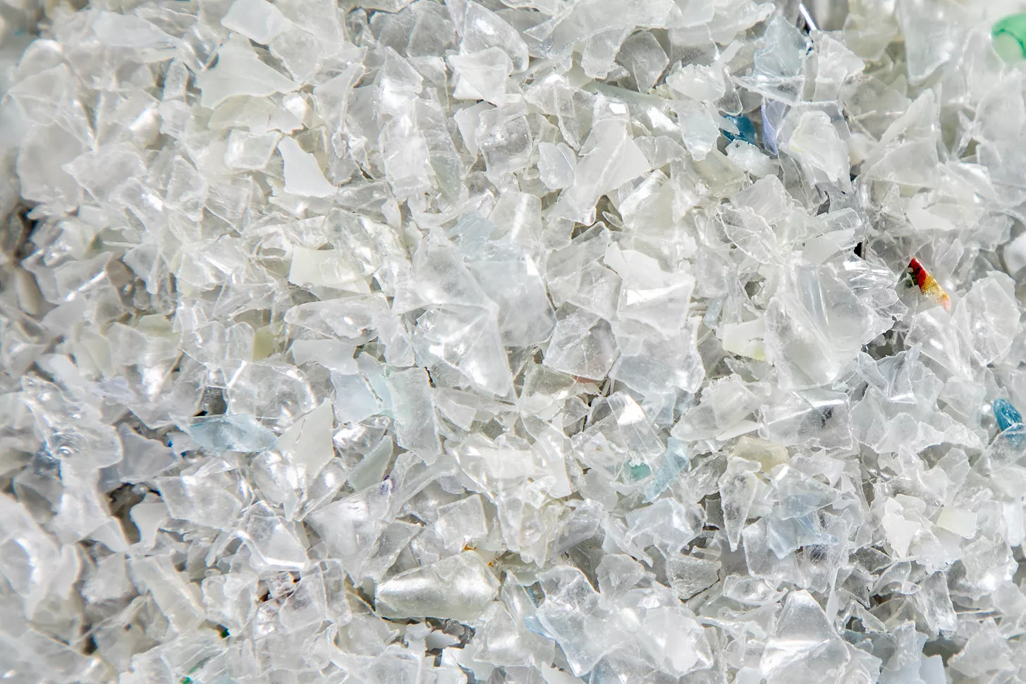 pile of plastic flakes