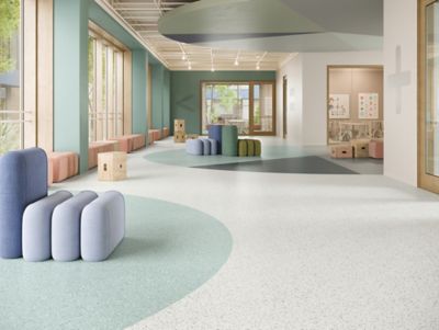 What Is Homogeneous Resilient Tile Flooring? - Creative Terrain II (C2117) | Shadowed Trail (958)