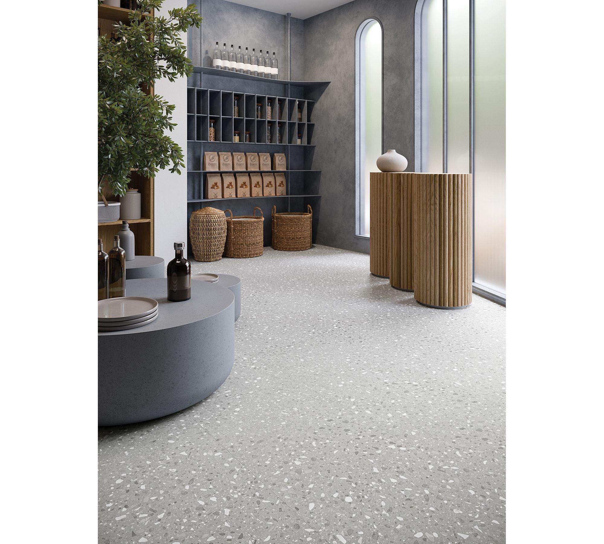 モコたん Style: Terrazzo 2.5(C2126) | Color: Calcite(725) | Mohawk Group