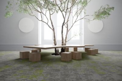 Lichen Community - Bark Community - Micro Bloom II - Macro Bloom II - Carpet Tile