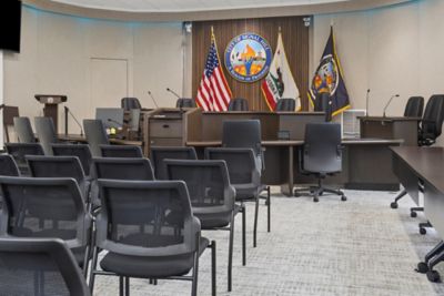 City Hall at Signal Hill - Carpet Tile - Wild Horizons in colorway 739 Wiregrass