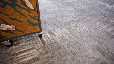 Georgia Sea Turtle Center - Carpet Tile | Data Tide - Aqua Rhythm