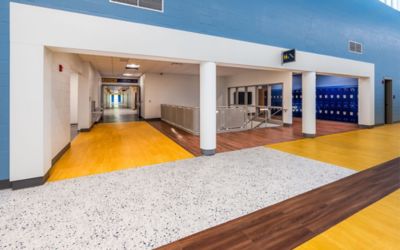Lancaster High School - LVT – Terrazzo, Chromascope, Premium Wood