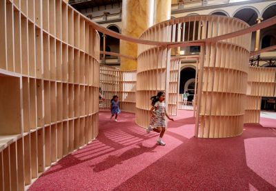 National Building Museum — The Playground — HERO Rubber Made with Nike Grind – Original Colorways – 738 Dream, 368 Pulse, 242 Spark and 333 Ignite