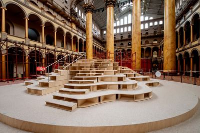 National Building Museum — The Playground — HERO Rubber Made with Nike Grind – Original Colorways – 738 Dream, 368 Pulse, 242 Spark and 333 Ignite