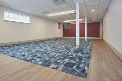 Pattern of Time - Sun Amber 928 - Commercial LVT, Breaking Boundaries - Flow State 535 - Carpet Tile
