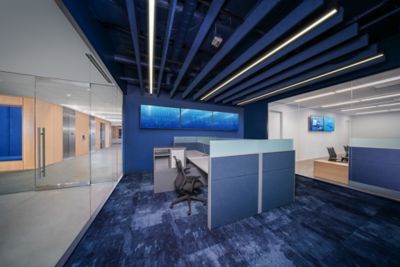 Securiport - Chromatic Cadence, 584 Kind of Blue - Carpet Tile