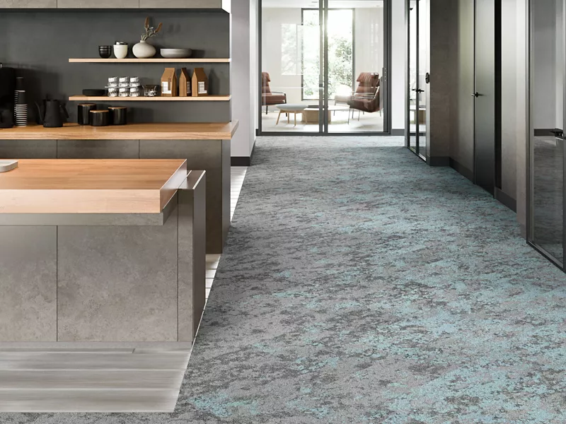 Lichen Community - Stone Community - Micro Bloom II - Macro Bloom II - Carpet Tile