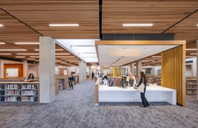 West Valley College LRC - Lichen, Groundcover, Macro Bloom, Micro Bloom - Carpet Tile