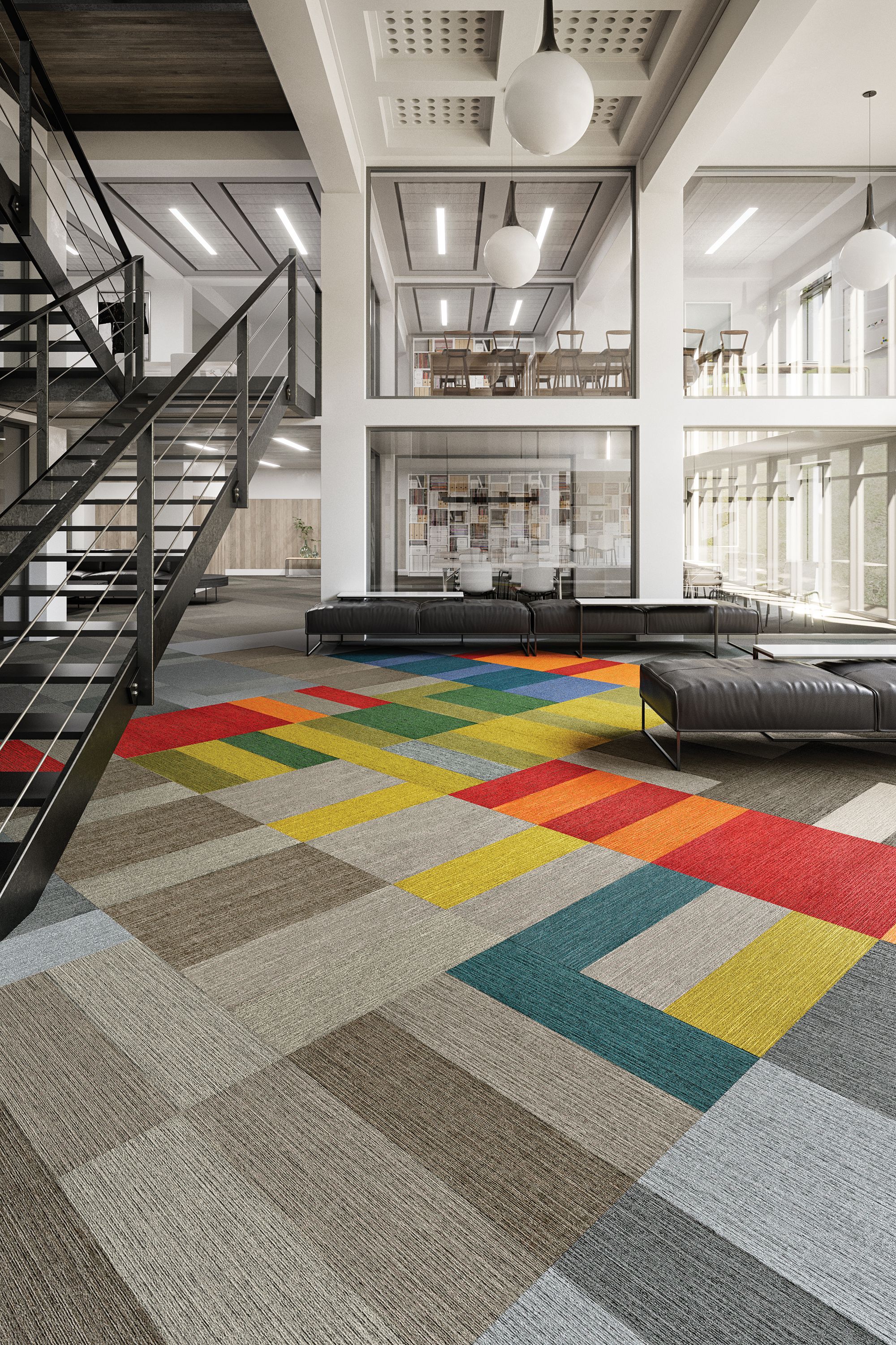Carpet Tile Color Balance Tile Electric Mohawk Group