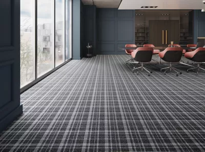 Pattern and Symmetry - Rustic Plaid - Woven Broadloom