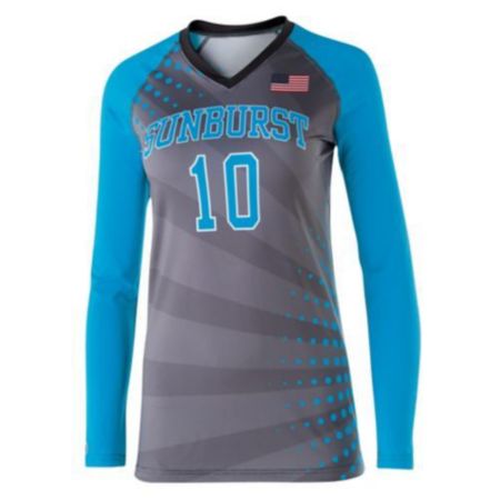 Sublimated Ladies Long Sleeve Volleyball Jersey