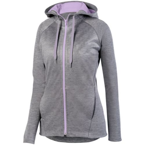 Ladies Zoe Tonal Heather Full Zip Hoodie                                                                                        