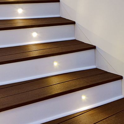 trex deck stair lighting