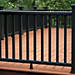 Make a dramatic statement with monochromatic deck railing from Trex.