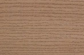 Muster von Trex Contour Terrassendielen aus Verbundmaterial in Sand Brown