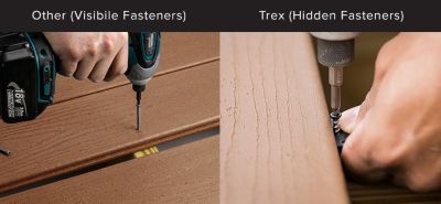 trex hidden fasteners and decking