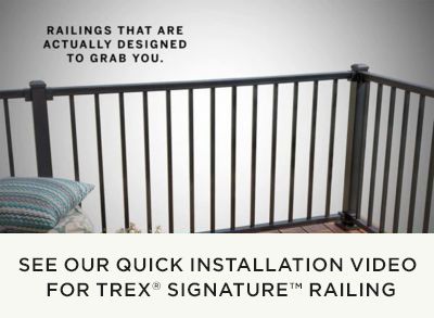 trex signature railing installation instructions