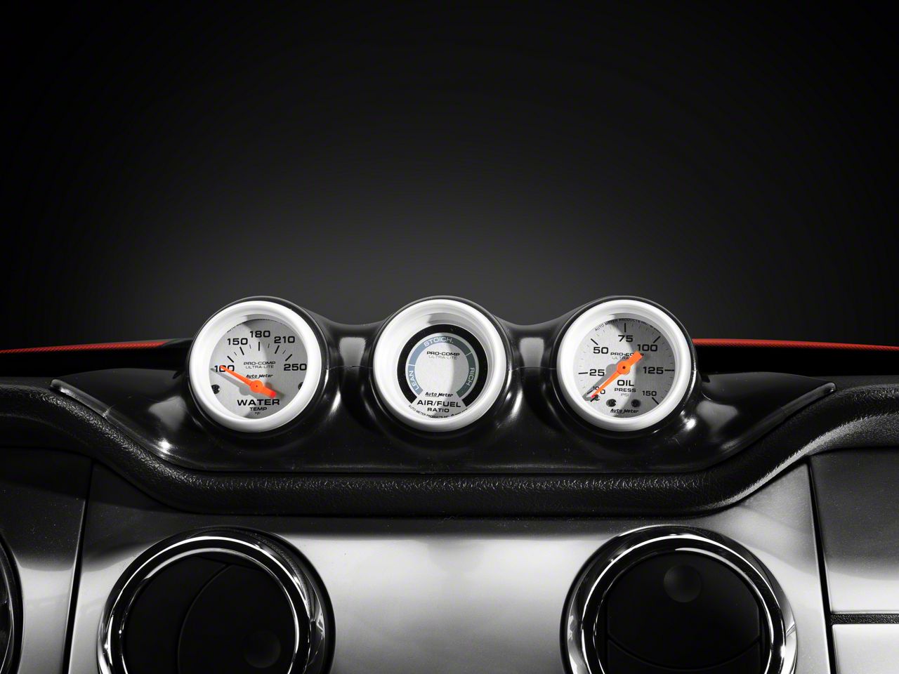 Ford racing triple gauge pod #6