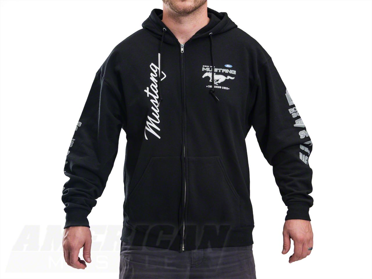 2009 Ford mustang college zip hoodie #8