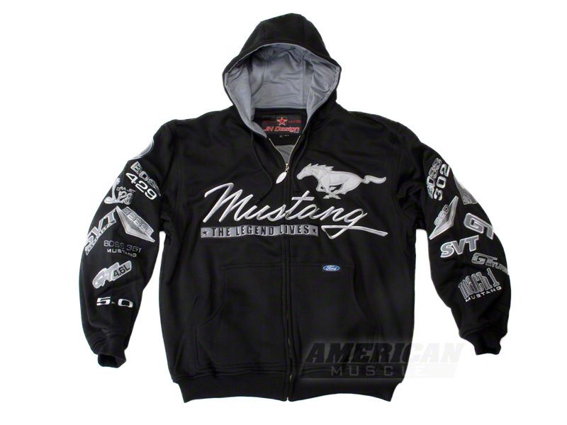 2009 Ford mustang college zip hoodie #10