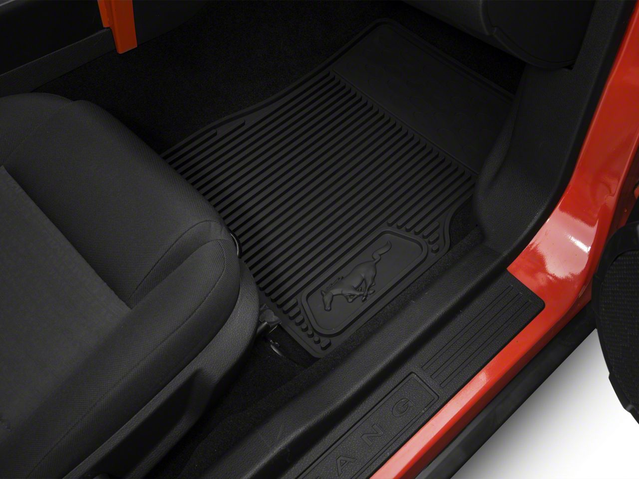 Ford mustang all weather floor mats w/ pony logo #9