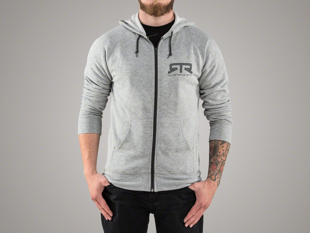 Ford mustang zip up hoodies #9