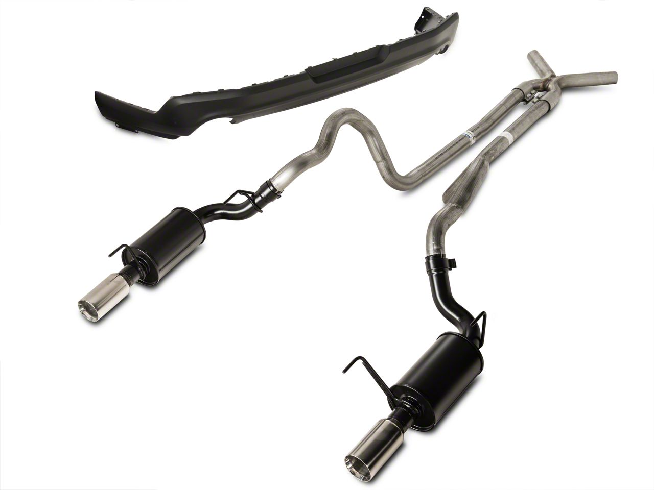 Ford racing mustang dual exhaust conversion kit 2010 v6 #3