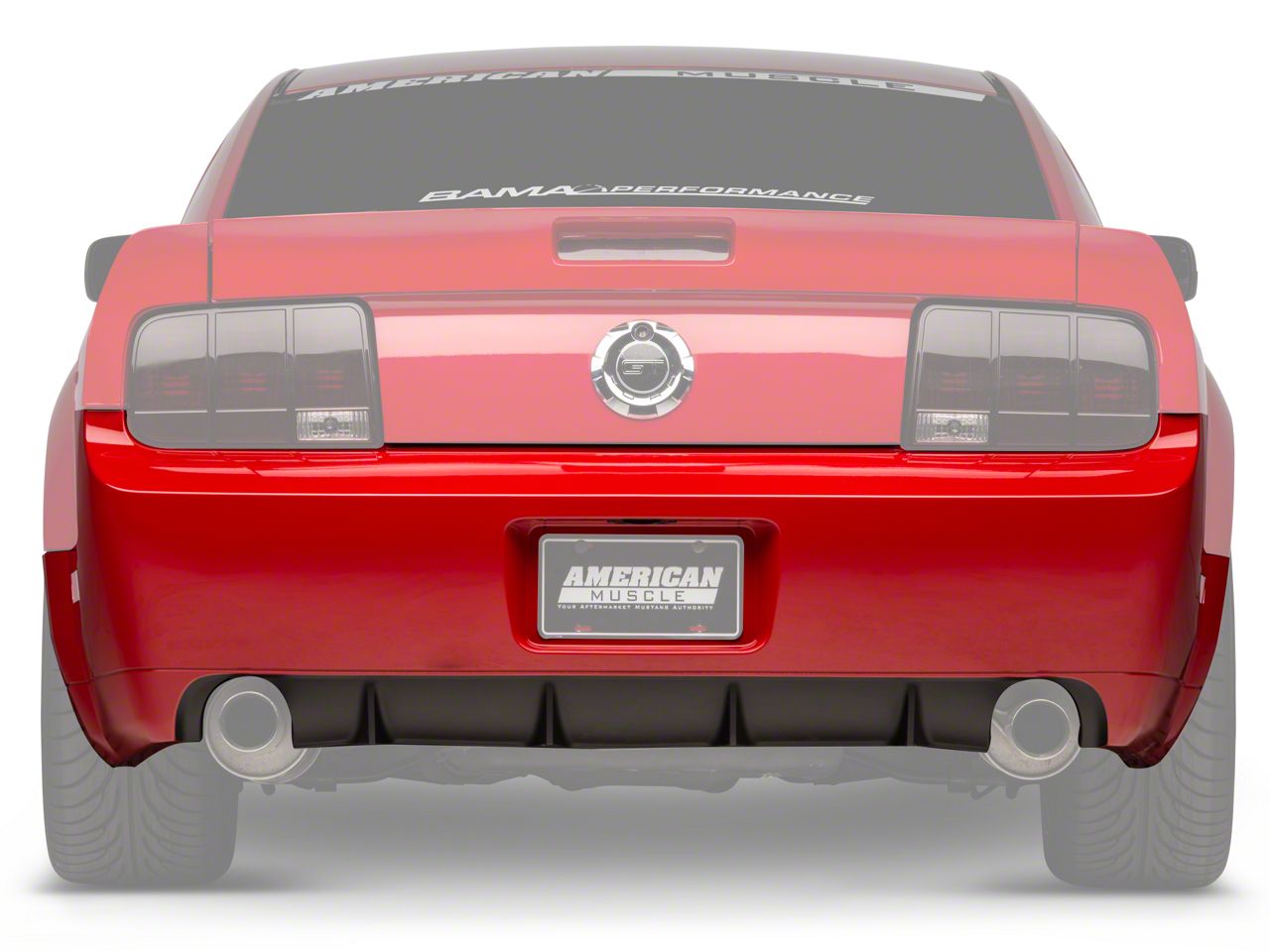 Mustang GT500/CS Rear Bumper Cover w/ Diffuser - Unpainted (05-09 All ...