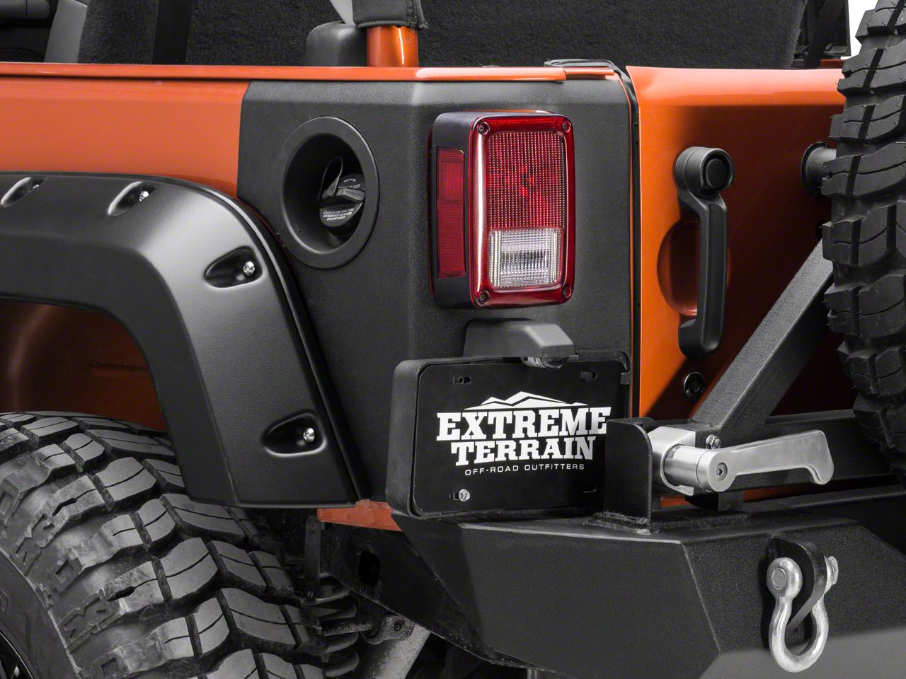 Bushwacker Wrangler Rear Corner Guard Armor 14010 (07-17 Wrangler JK 4 ...