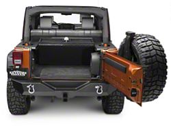 Rampage Jeep Wrangler Interior Mount Rear Sport Rack, Fold Up 86623 (07 ...