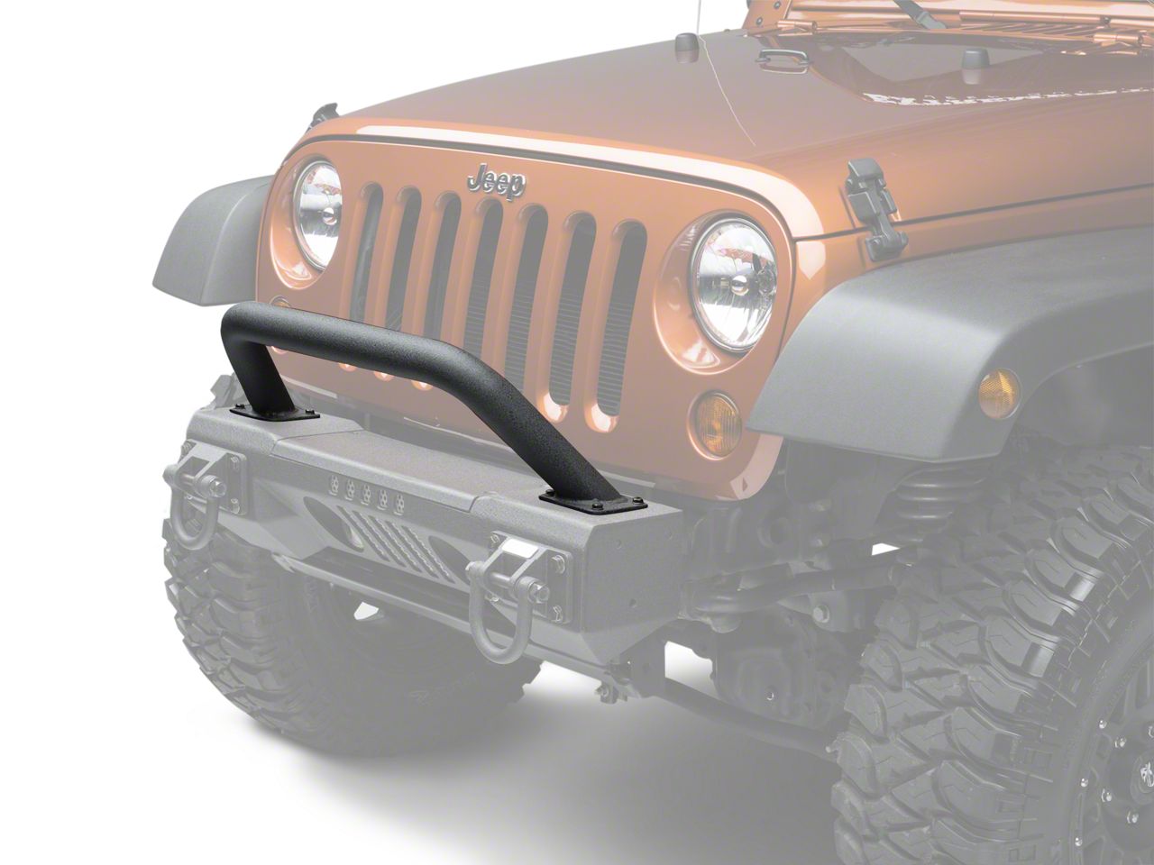 Rugged Ridge Wrangler XHD Aluminum Front Bumper Overrider 11541.14 (07 ...