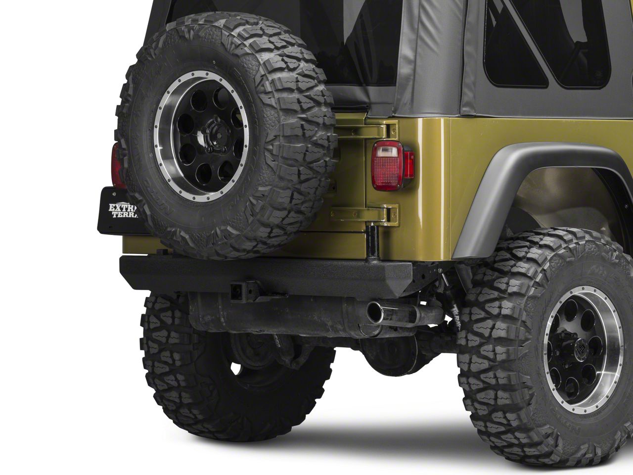 Smittybilt SRC Classic Rear Wrangler Bumper, Textured Black 76651-01 ...