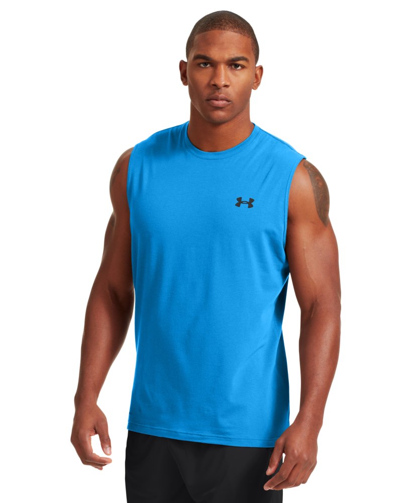 Under Armour Men's Charged Cotton Sleeveless T-shirt | eBay