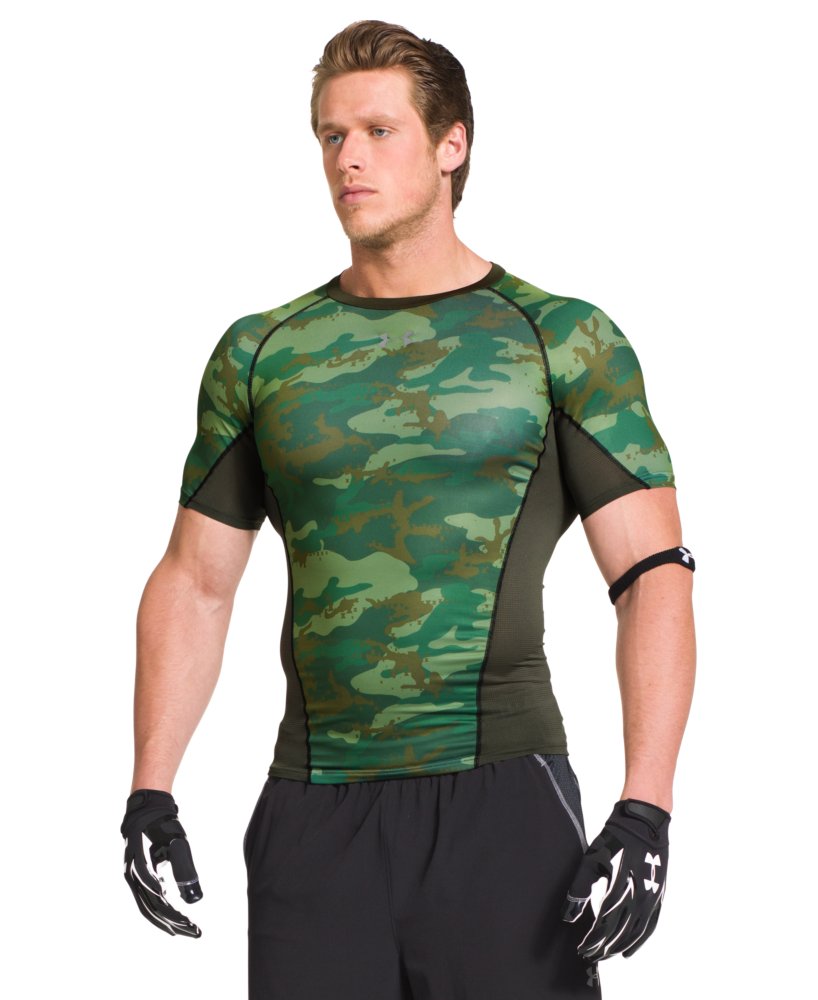 Men's Under Armour Army Of 11 Football Short Sleeve Compression Shirt ...
