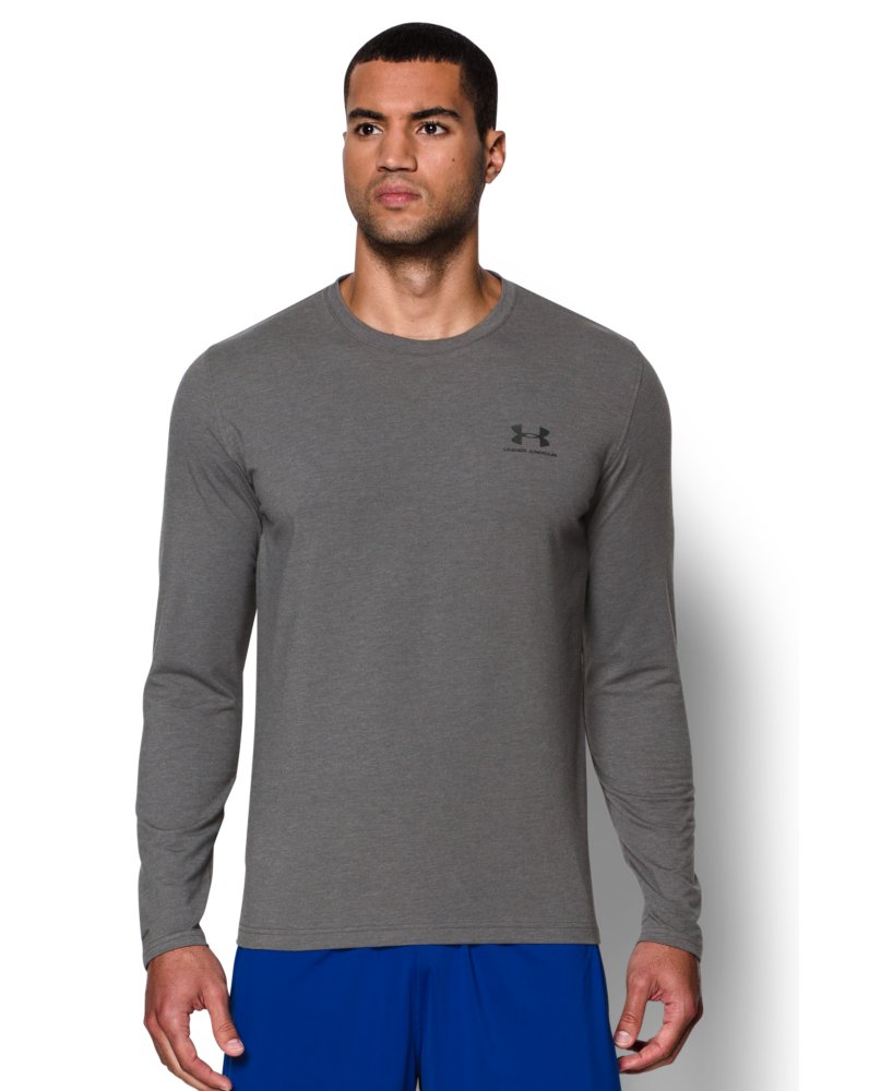 Men's Under Armour Charged Cotton Sportstyle Long Sleeve T-Shirt | eBay