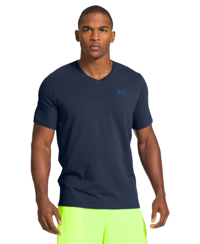 Under Armour Men's Charged Cotton V-Neck T-Shirt | eBay
