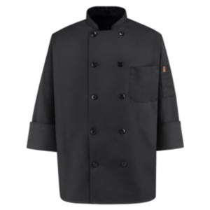 Download Ten Button Black Chef Coat Phelps Usa