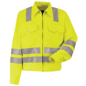 Red Kap Men's Enhanced Visibility Perma Lined Panel Jacket