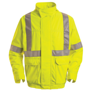 Yellow Navy Hi Vis Safety Bomber Jacket - Brook Hivis - Low Price