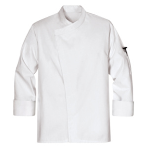 Knot Button Chef Coat with Thermometer Pocket, Red Kap