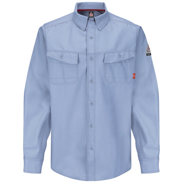 ligh blue long sleeve work shirt