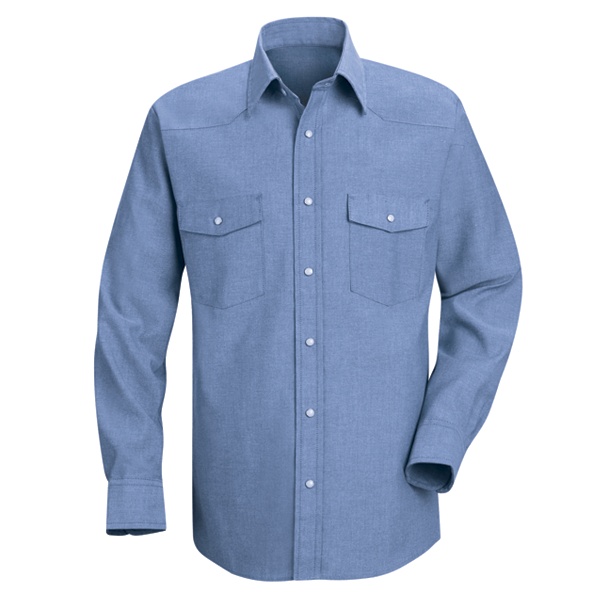 light blue western style shirt
