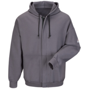 charcoal zip up hooded sweatshirt