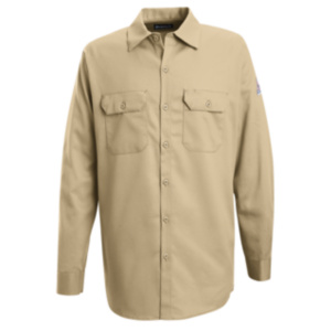 khaki work shirt