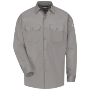 grey work shirt