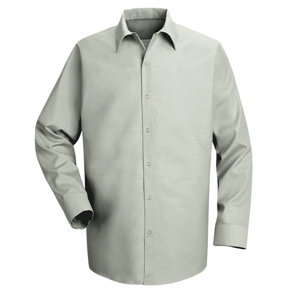 grey long sleeve work shirt