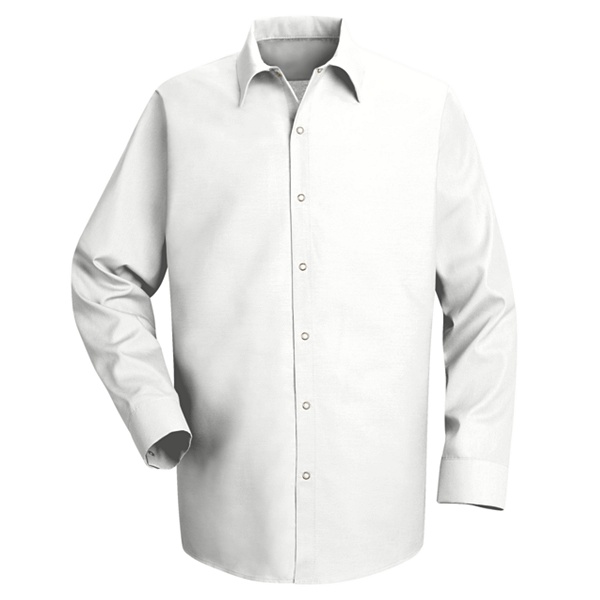 white long sleeve work shirt