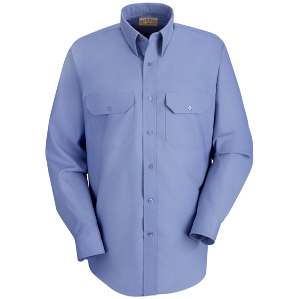 petrol blue long sleeve dress uniform shirt
