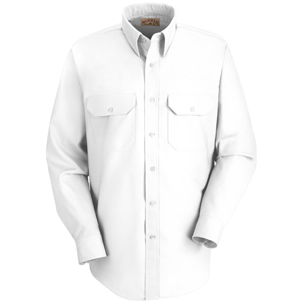 white long sleeve dress uniform shirt